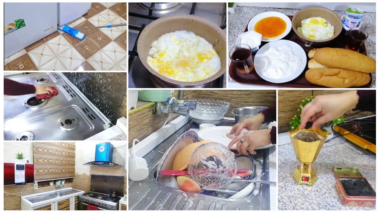 روتيني بعد الفطور/تنظيف المطبخ وغسل اماعين عبالك عدنه عزيمه😆😁تحضير السحور🌃زوجي بخيل حارمنه من كلشي🤐