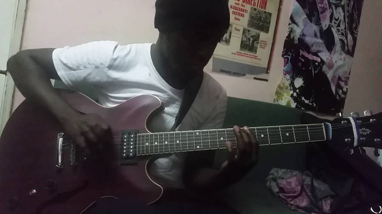Mathew Ngorima Jazz guitar jam in Monolio studio 29aug 2016
