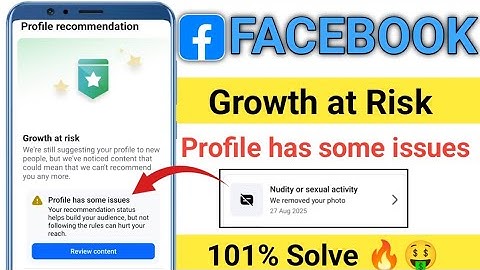 ￼ Profile has Some issue problem 101% Solved🔥 profile has some issue / growth at risk 