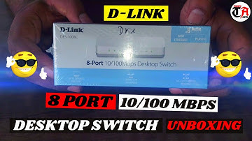 ⚡D-LINK DES-1008C⚡ | 8 PORT - 10/100 MBPS | DESKTOP SWITCH - UNBOXING🔥🔥