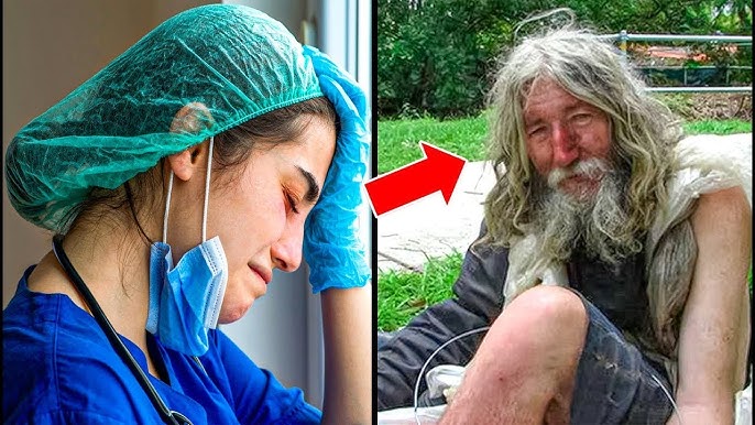 Fired Nurse Invites Homeless Man to Sit With Her in Cafe, Next Morning a Limo  Comes for Her.. - YouTube