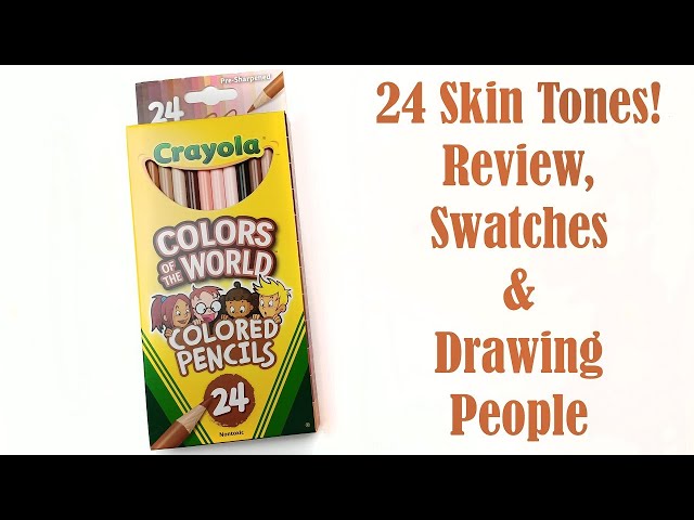 HOW TO COLOR SKIN with CRAYOLA COLORS OF THE WORLD Colored Pencils