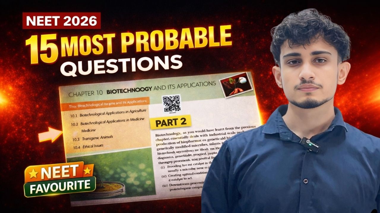 15 Most Expected Questions For NEET 2026, Biotechnology and Its ...