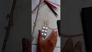 panel Surya 12v tes pake lampu LED 12v
