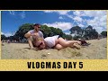 SAND FIGHT AND XMAS SHOPPING! | VLOGMAS DAY 5