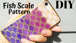 🌹Eng【UVレジン】鱗柄が描ける！マーメイドケース/How to make a scaled iPhone case!