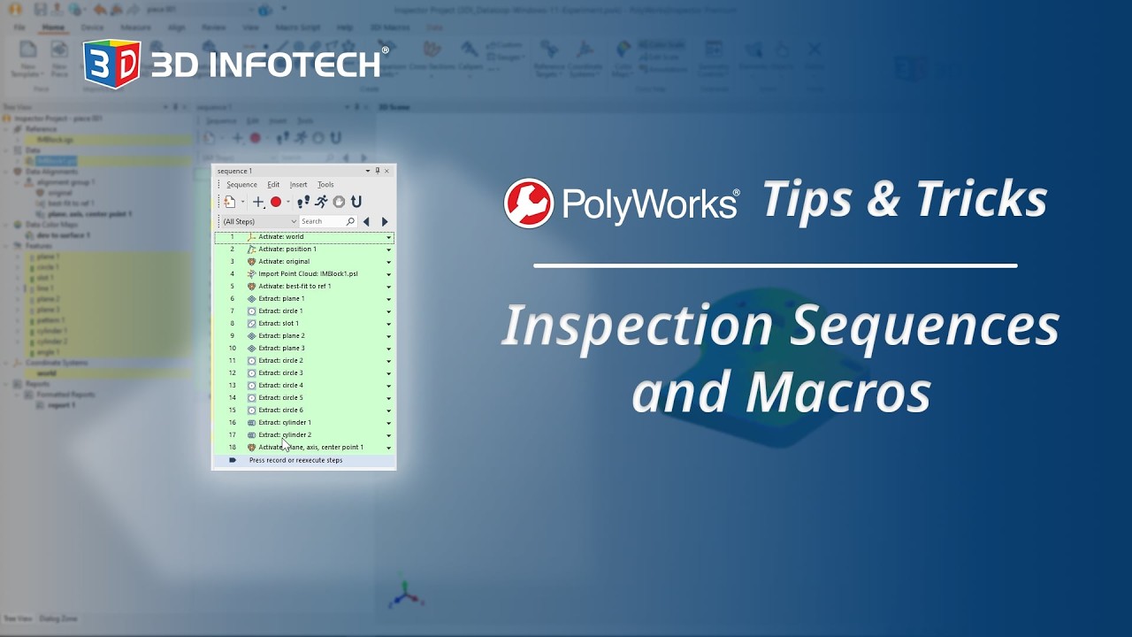 Inspection Sequences and Macros | PolyWorks Tips & Tricks - YouTube