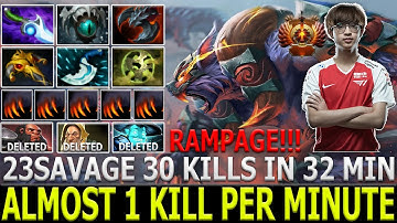 23SAVAGE [Ursa] Almost 1 Kill Per Min 30 Kills in 32 Min Game Rampage Dota 2 Pro Gameplay Highlights