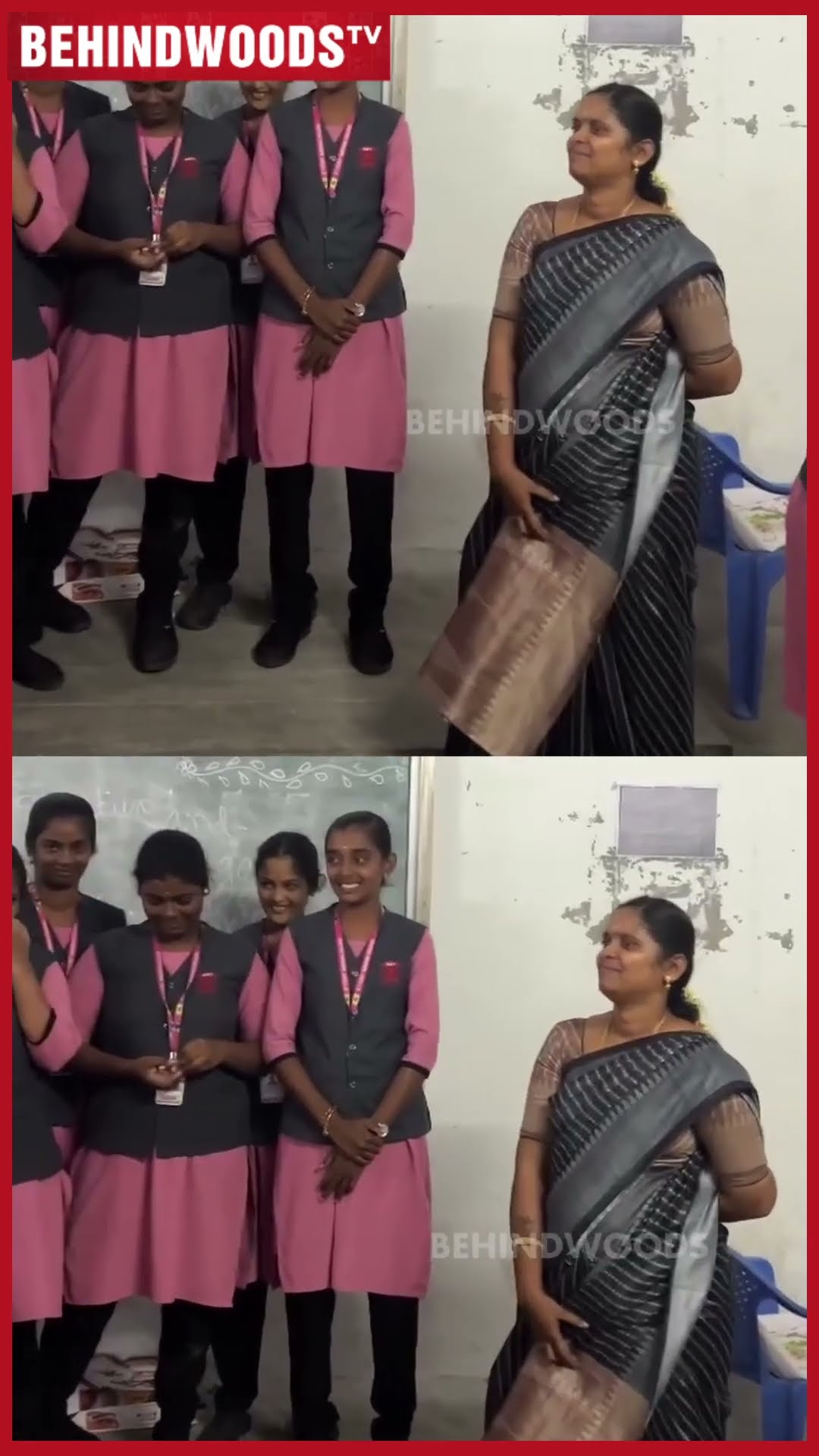 'எங்க Teacher ரொம்ப தங்கம்' ? மாணவிகள் பாட பாட Emotional ஆன Teacher