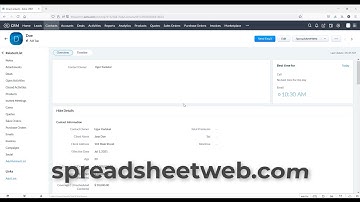 Embed SpreadsheetWeb applications in Zoho CRM.