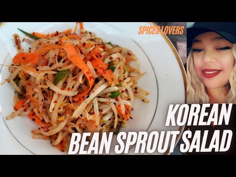 HOW TO MAKE KOREAN BEAN SPROUT SALAD RECIPE | KONGNAMUL MUCHIM | SALAD TOGE KOREA