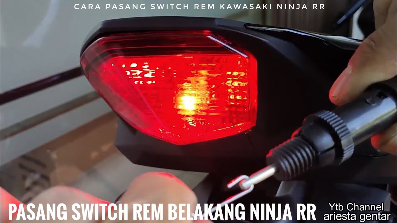 Pasang Switch Rem Kawasaki NINJA RR - YouTube