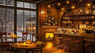 Relaxing Night with Smooth Jazz Instrumental Music in Cozy Coffee Shop Ambience for Study,Work,Focus