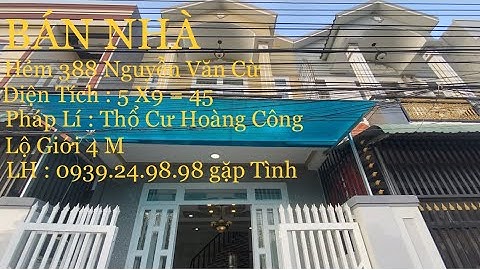 Nhà Bán Cần Thơ | Bán Nhà Trệt Lầu Hẻm 388 Đường Nguyễn Văn Cừ Phường An Khánh | Ninh Kiều Cần Thơ