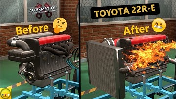 TOYOTA 22R-E (Boring into a Tuner Dream) Build in Automation game