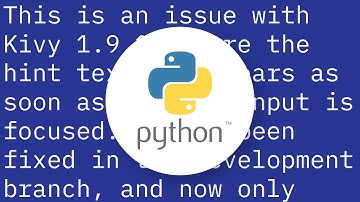 Kivy TextInput how to combine hint_text and focus