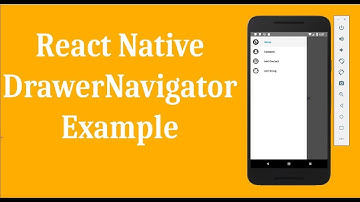 React Native Drawer Navigator Example - Simple Drawer Navigation Tutorial, part I