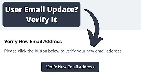 Laravel Package: Verify New Email After Changing It