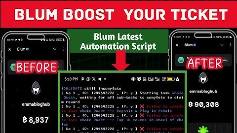 How To Auto Play Blum Ticket Blum Automation Auto Complete Task -Termux  Tutorial#BlumAutoClicker