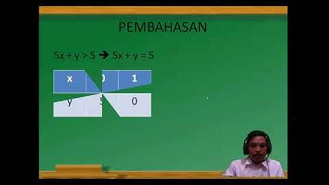 VIDEO PROGRAM LINEAR KELAS XI