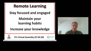 Y11 Virtual Assembly 27 03 20