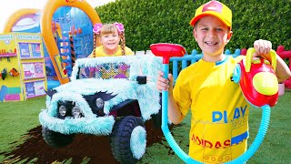 Diana y Roma en el Autolavado: ¡Aventura Divertida para Niños!
