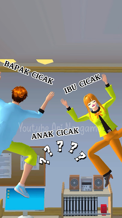 Mio Kaget Ada Keluarga Cicak di Sakura🤣🤣 #sakuraschoolsimulator #shorts