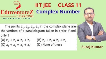 The points , , ,  in the complex plane are the vertices of a parallelogram taken in order if and onl
