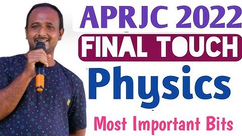 APRJC 2022 MOST IMPORTANT BITS  PHYSICAL SCIENCE