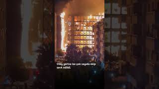 Folkart Narlıderede Korkutan Yangın