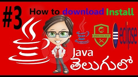Java,Eclipse,Spring Tool Suit Download and installation in Telugu #3