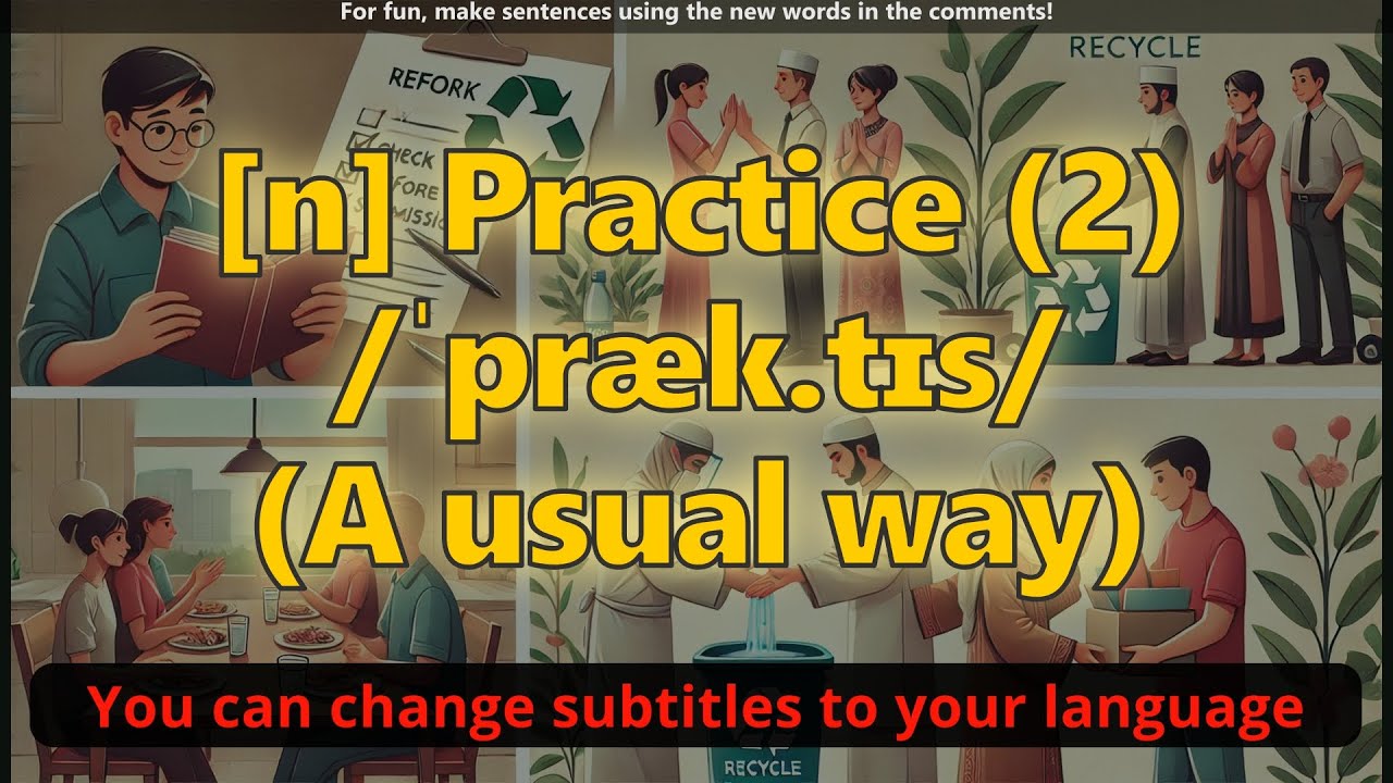 [n] Practice meaning (a usual way) with 5 examples - YouTube