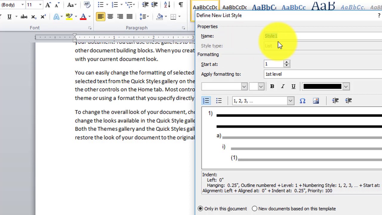 Modul 02 MS Word Multilevel List iii YouTube