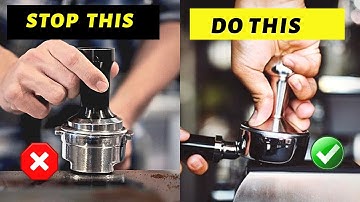 Basic way to  tamp coffee correctly for making espresso | Barista tips
