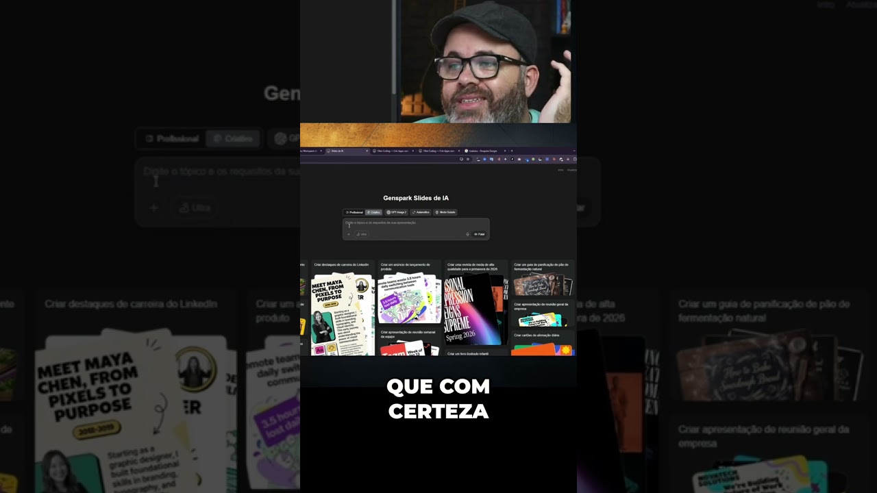 IA 2026: Slides Criativos e Profissionais em Minutos! #shorts