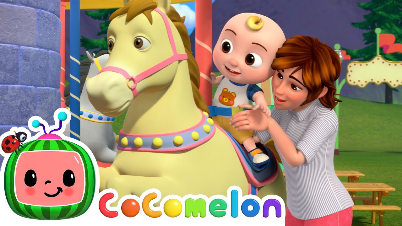 CoComelon Carousel Ride | CoComelon Sing Along Songs for Kids | Moonbug Kids Karaoke Time