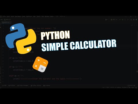 Simple Python calculator | for beginners | Python project - Code best