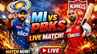 🔴 MI vs PBKS Today Live Match Scoreboard Quick Updates #cricket #sports #liveballcricket
