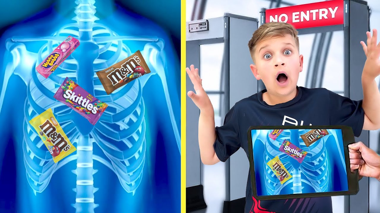 БЕЗУМНЫЕ способы пронести ЗАКУСКИ на борт самолёта! Забавные розыгрыши