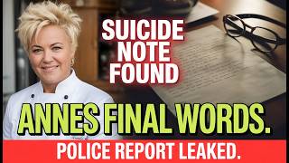Anne Burrell’s SUICIDE NOTE Found! 🚨💔 Tragic Secret Discovery Revealed in Final Police Report