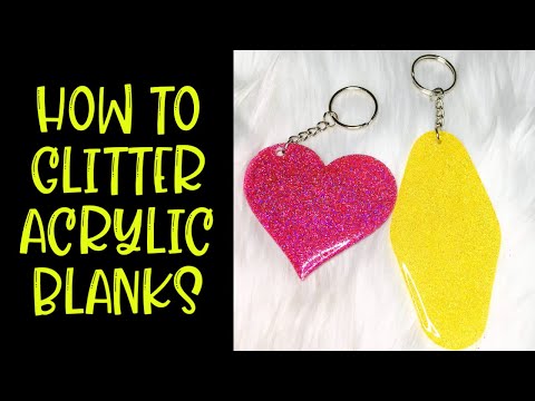 How to glitter ombre an acrylic blank 