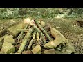 Primitive camping at Jackson Falls in Shawnee National Forest Illinois