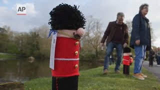 Yarn bombers celebrate King Charles' coronation