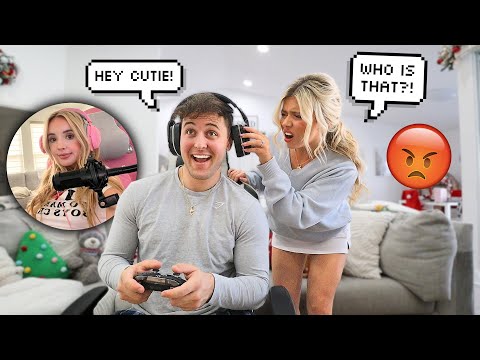 Flirting With Another Girl While Gaming To See How My Fiancé Reacts *bad idea*