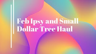 Feb Ipsy and Small Dollar Tree Haul
