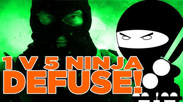 CS Go 1v5 Ninja defuse EPIC!