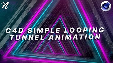 Cinema 4D Simple Looping Tunnel Animation Tutorial by Qehzy