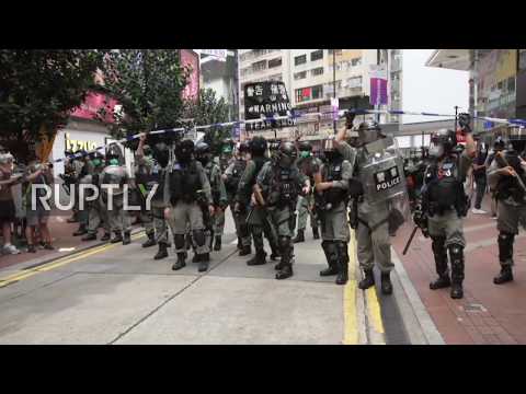 Hong Kong: Multiple arrests at unauthorised rally on anniversary of city's handover