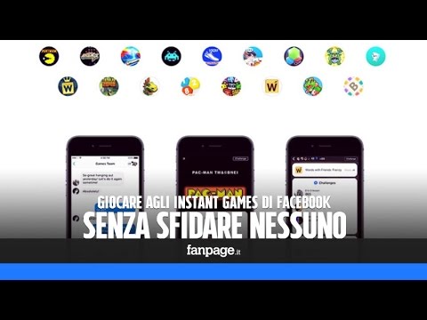 Giocare agli Instant Games, i giochi di Facebook, senza sfidare nessuno