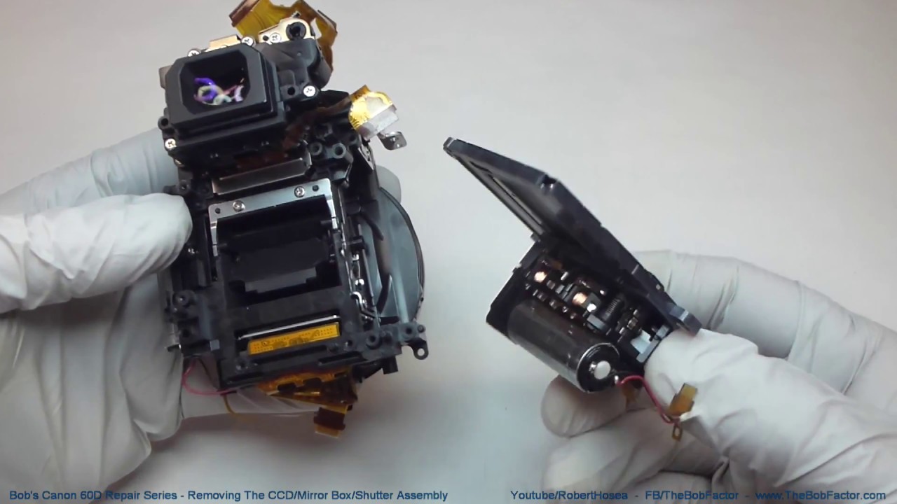 Canon 60D Repair Series - Video #3, Removing The CCD/Mirror